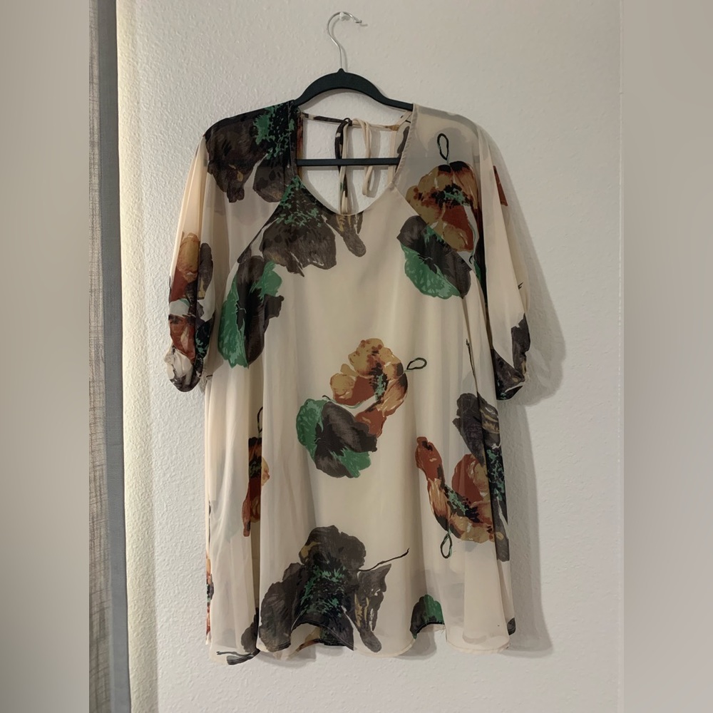 Fall Florals Shift Dress from Tobi